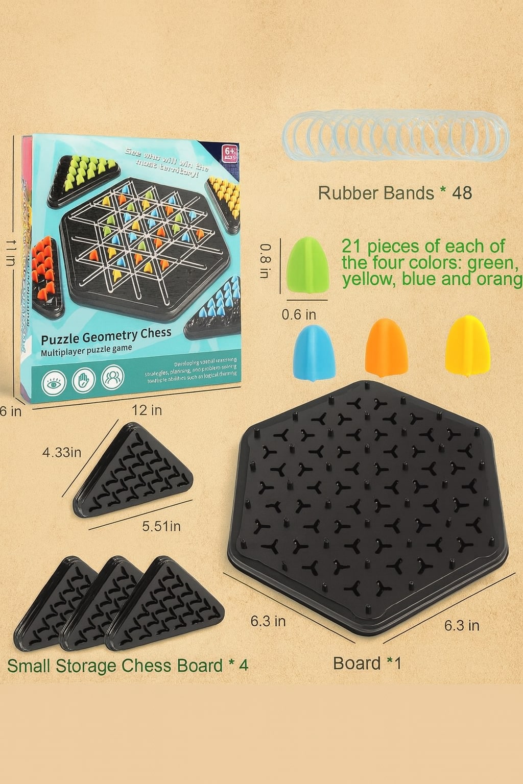 Triangle Chess Game Board Game