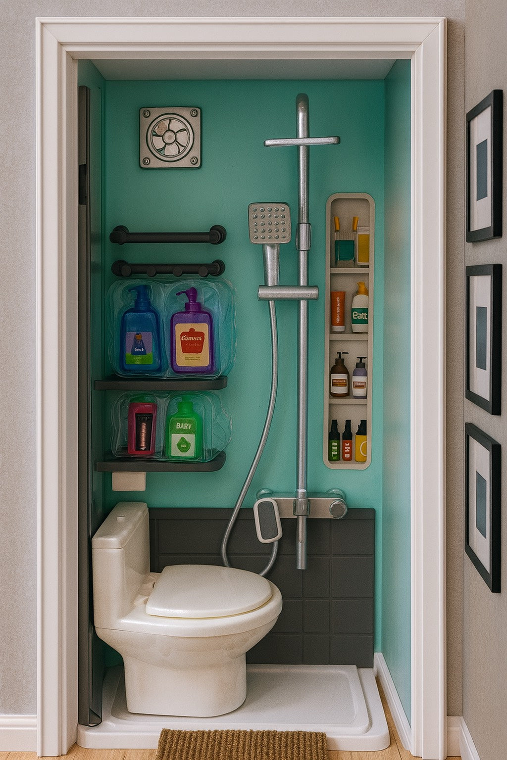 Baby Doll Bathroom Set Fun Toy