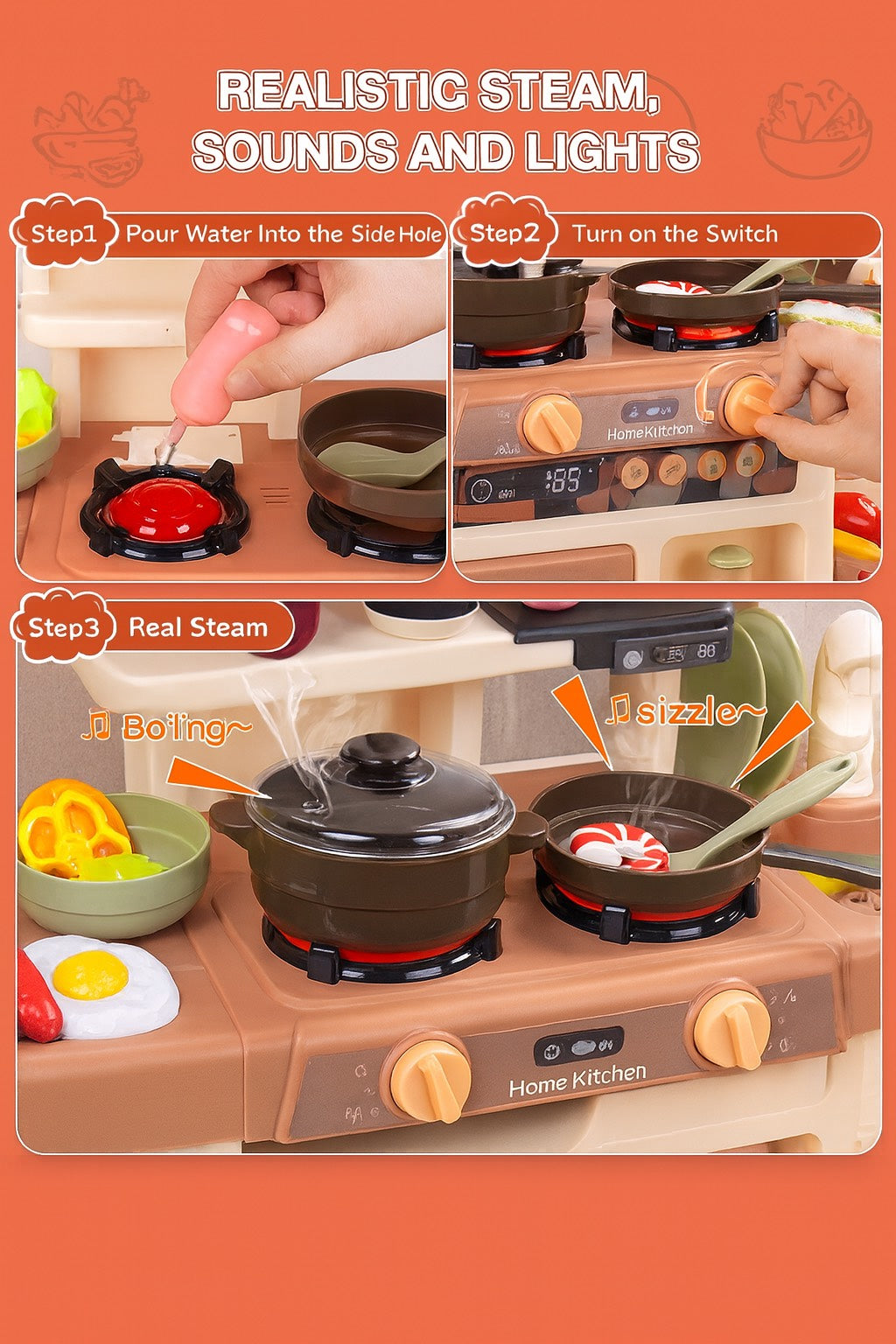 Kitchen Playset for Kids (42 Pcs)