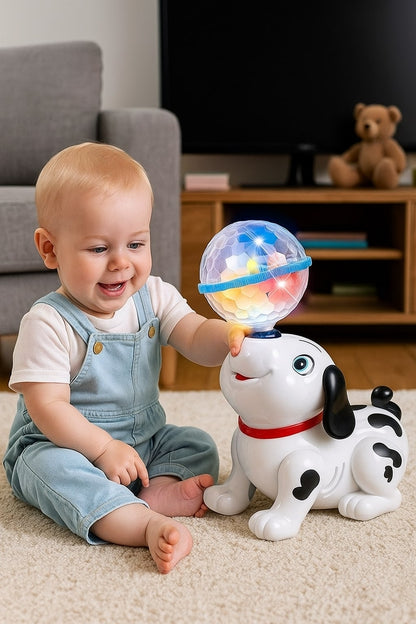 Dancing Dog with Music Flashing Lights