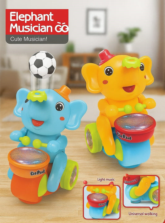 Musical Walking Elephant Drummer Toy