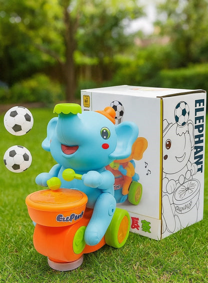Musical Walking Elephant Drummer Toy