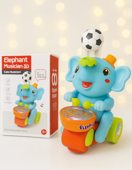Musical Walking Elephant Drummer Toy
