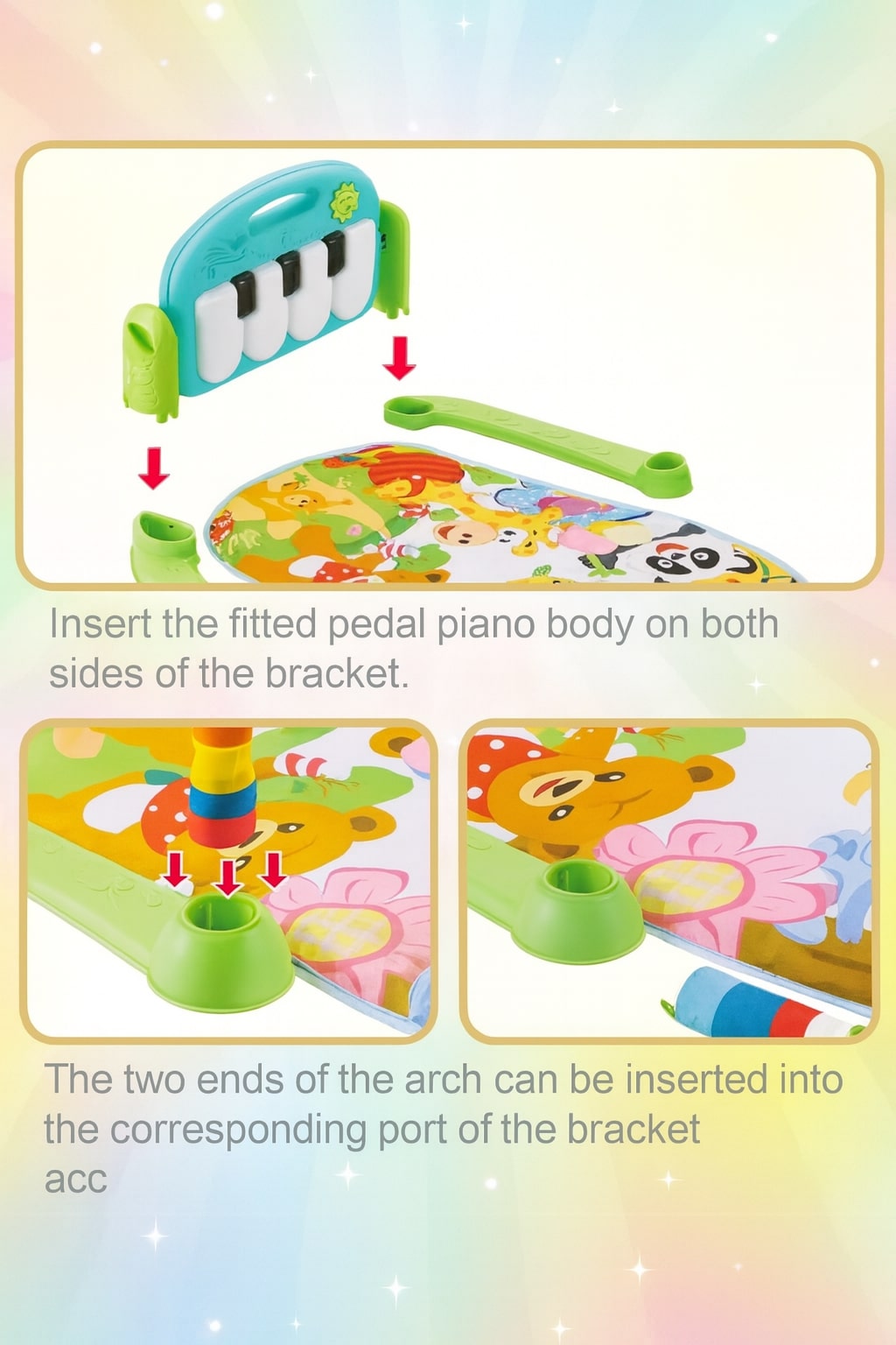 Happy Baby's Playmat Gym with Toys