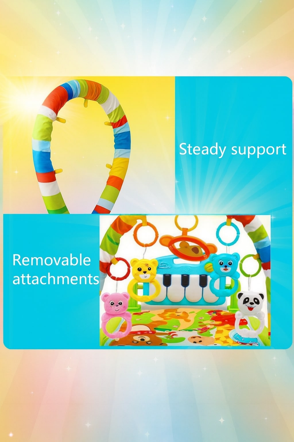 Happy Baby's Playmat Gym with Toys