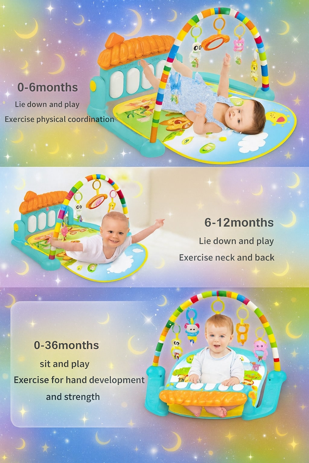 Happy Baby's Playmat Gym with Toys