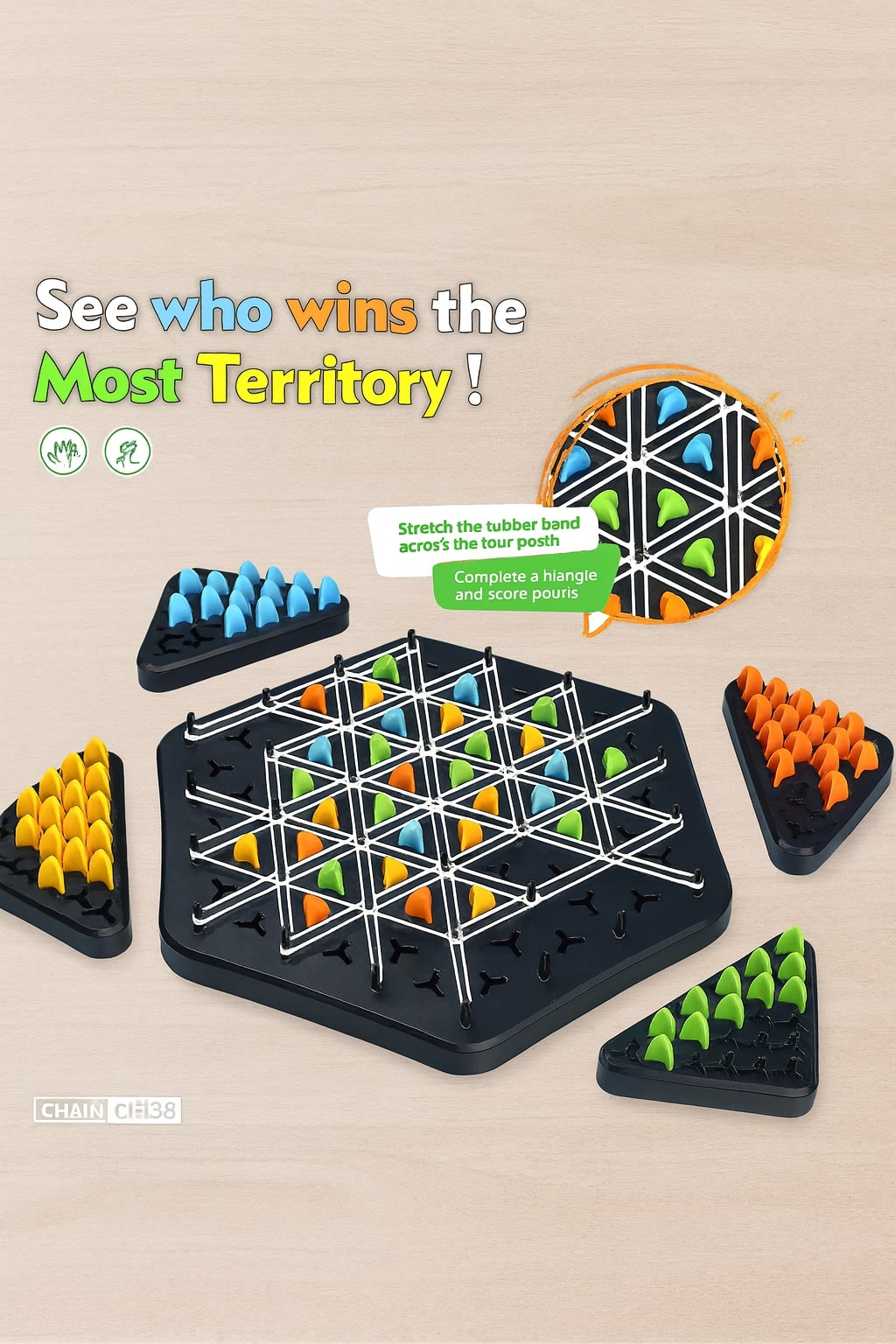 Triangle Chess Game Board Game