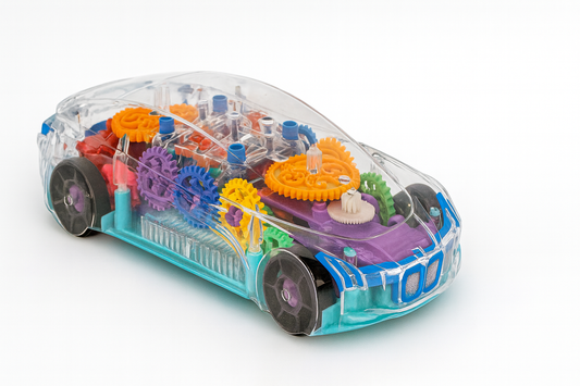 Gear Display Transparent Car Toy