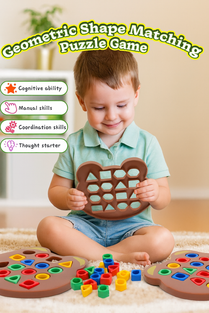 Geometric Shape and Color Matching Puzzle