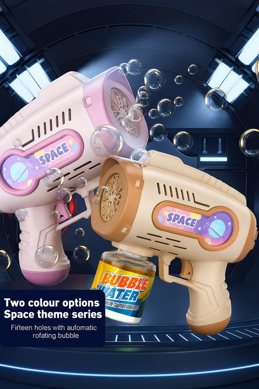 New electric bubble machine shooting gun toy