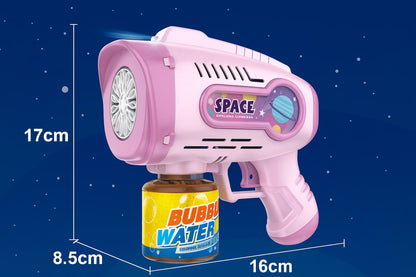 New electric bubble machine shooting gun toy