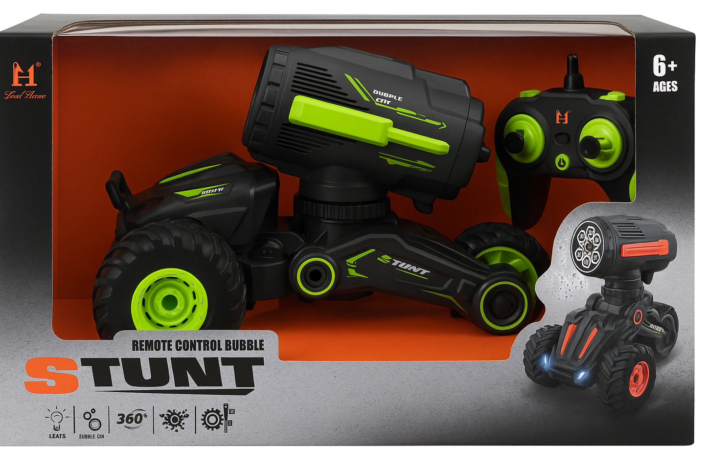 3 Wheel Stunt Bubble Making car