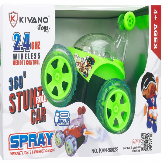 360° Rolling & Rotating RC Stunt Car