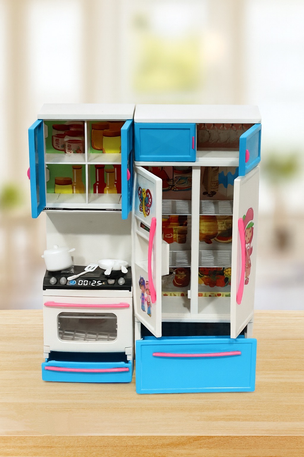 Modern Home Kitchen Set with Light & Music