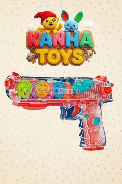 Concept Musical Transparent Glow Gear Gun