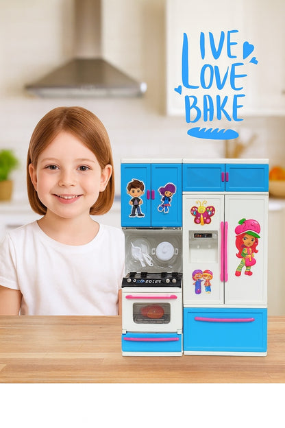 Modern Home Kitchen Set with Light & Music