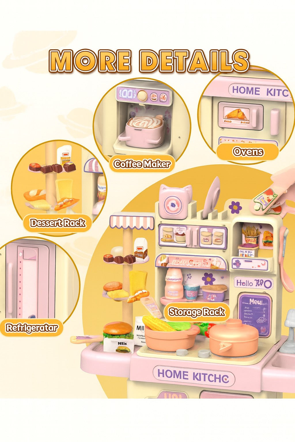 Mini Play Kitchen Set for Kids