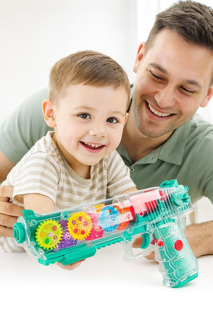 Concept Musical Transparent Glow Gear Gun