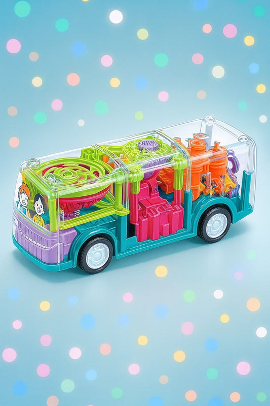 Concept Transparent 3D Gear Simulation Bus Car