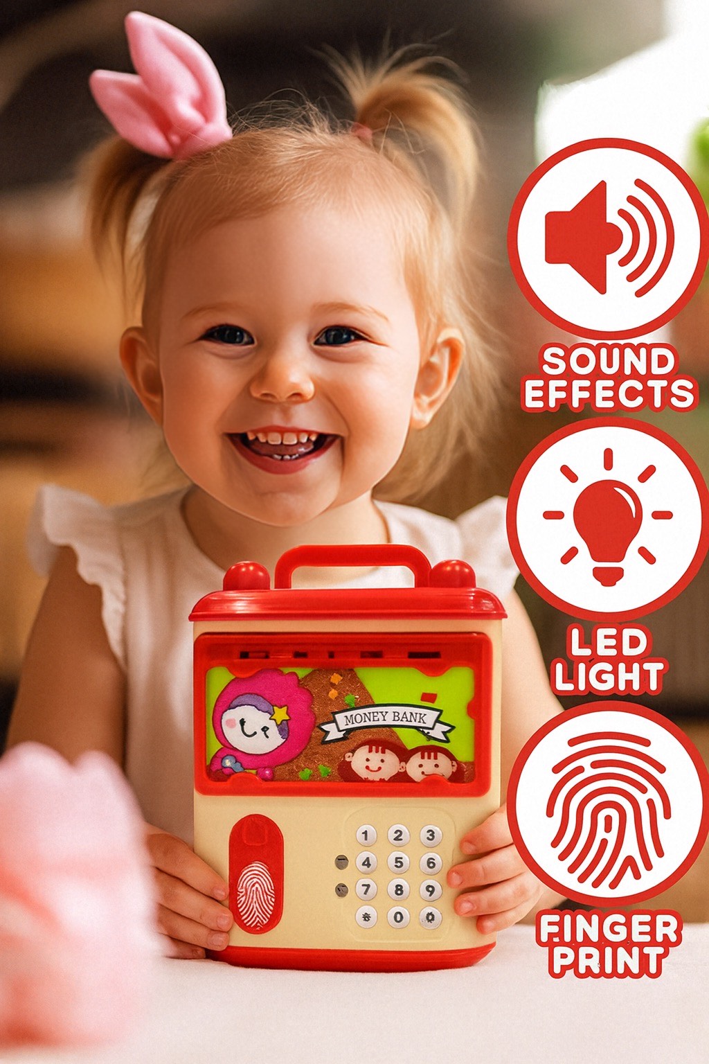 5-in-1 Piggy Bank for Kids